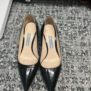 Prada Black Patent Leather Heels